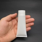 Beyaz Boş Krem Tüpü 50ml , Vidalı Kapaklı Merhem Tüpü ,  Beyaz Lipgloss Tüp 50 ml x 3 Adet - 1