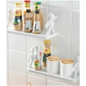 İnsan Figürlü Yapışkanlı Çok Amaçlı Duvar Rafı - 1