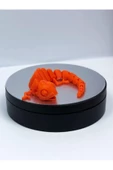 3d Hareketli Bukalemun Figürlü Oyuncak - Koyu Turuncu thumbnail 3