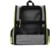 Brave Paws Piramit Model Kedi Köpek Çantası Yıkanabilir Hava Alan Plastik Fileli (GRİ) - 1