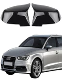 Audi A3 2014-2020 Araca Özel Batman Yarasa Ayna Kapağı Pianoblack - 1
