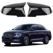Volkswagen Passat B7 2011-2014 Araca Özel Batman Yarasa Ayna Kapağı Pianoblack - 1