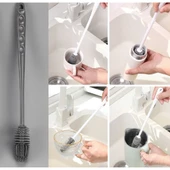 Silikon Uzun Saplı Kavanoz Yıkama Fırçası thumbnail 5