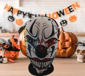 Halloween Korku Maskesi Transparan Palyaço - 1