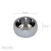 Mikopet Organik Seramik Mama Kabı Gri - 1