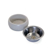 Mikopet Organik Seramik Mama Kabı Gri - 5