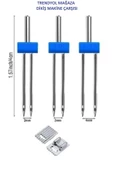 Zetina Singer Bernina Janome Çift Iğne Ve Nervür Ayak Set (iğne Paket Içinde 2mm,3mm Ve 4 Mm'dir.) - 5