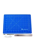 hodbehod A4 Mavi Hobi Kesim Matı Seti Çift Taraflı Cutting Mat Set - 1