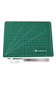hodbehod A3 45x30cm Yeşil Hobi Kesim Altlığı Çift Taraflı Cutting Mat Set - 1