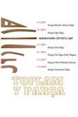Artus Tedarik 7 Parça Ahşap Riga Takımı - 2