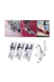 KRC TEKSTİL Aile Dikiş Makinası Kıvırma Ayak Seti - 2mm 4mm 6mm (ayak Tutucu Dahil) - 2