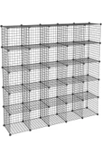 hodbehod 25 Bölmeli Metal Portatif Kitaplık Raf Dolap Organizer - 4