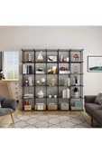 hodbehod 25 Bölmeli Metal Portatif Kitaplık Raf Dolap Organizer - 3