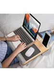 hodbehod Portatif Laptop Sehpası Tablet Bölmeli Yastıklı Notebook Masası - 5