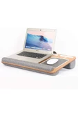 hodbehod Portatif Laptop Sehpası Tablet Bölmeli Yastıklı Notebook Masası - 1