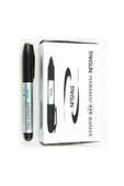 Taksun Permanent Marker Keçeli Koli Kalemi 10 Adet Siyah - 1
