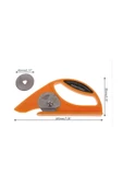 hodbehod Halı Kesim Bıçağı 45mm Yuvarlak Çelik Bıçaklı Rulo Kesim Bıçağı Myfloor Rende Model - 4
