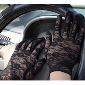 Dantel Eldiven Siyah Renk Yetişkin - 1