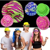 Desenli Plastik Parti Şapkası - 1