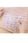 hodbehod 36 Ayarlanabilir Bölmeli Kolye Yüzük Takı Kutusu Organizer Düzenleyici Plastik Kutu 27.5x19.5x4.2 - 6