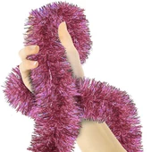 Simli Parti Süsü 2 Metre Pembe - 4