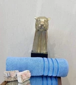 NİVEMESHOME POLOLİFE MAVİ BANYO HAVLUSU - 1