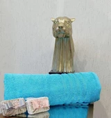 NİVEMESHOME POLOLİFE TURKUAZ BANYO HAVLUSU - 1