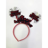 Happy Birthday Neon Renk Doğum Günü Tacı 12 Adet thumbnail 2