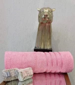 NİVEMESHOME POLOLİFE PEMBE BANYO HAVLUSU - 1