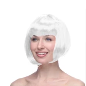 Beyaz Küt Peruk Saç thumbnail 1