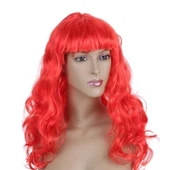Dalgalı Kırmızı Peruk Saç - 1