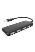 DHC-CT110C 4port USB 2.0 480Mbps plastic USB Çoklayıcı Hub - 1