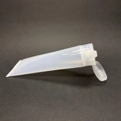 Şeffaf Boş Krem Tüpü 100ml , Fliptop Kapaklı Merhem Tüpü ,  Şeffaf Lipgloss Tüp 100 ml x 3 Adet thumbnail 2