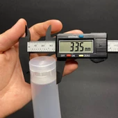 Şeffaf Boş Krem Tüpü 100ml , Fliptop Kapaklı Merhem Tüpü ,  Şeffaf Lipgloss Tüp 100 ml x 3 Adet thumbnail 4