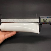 Beyaz Boş Krem Tüpü 100ml , Vidalı Kapaklı Merhem Tüpü ,  Beyaz Lipgloss Tüp 100 ml x 3 Adet thumbnail 3