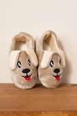 Albishoes Unisex Çocuk Panduf Ev Patiği Pamuk Astarlı Köpek Figürlü Ev Kreş Ayakkabı Sevimli Köpek - 2