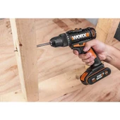 WORX WX100 20Volt/2.0Ah. Li-ion Tek Akülü Profesyonel Şarjlı Matkap - 6