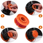 WORX WA0004.1 1.65MM 3M Duble Helix Spiral Burgulu 2’Li Yedek Misina - 6