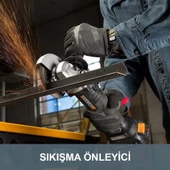 WORX WX813 20Volt 4.0Ah. Li-ion Tek Akülü 115mm Kömürsüz Profesyonel Şarjlı Avuç Taşlama - 8