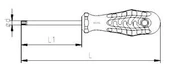 İzeltaş 4776180025 Delikli Torx Uçlu Tornavida TR25 - 2