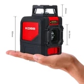 KOBB KBL30GTP 25 Metre Profesyonel Yatay 360° ve Dikey Otomatik Hizalamalı Yeşil Çapraz Çizgi Lazer Distomat + Tripod - 7