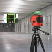 KOBB KBL88G 25M Profesyonel Yatay 360° ve Dikey Otomatik Hizalamalı Nokta Şakül ve Yeşil Çapraz Çizgi Lazer Distomat - 5