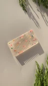 Tırtıklı Yıldız Glitterli Dikdörtgen Şekil Kitap Defter Ayracı Epoksi El Yapımı Hediyelik - 1