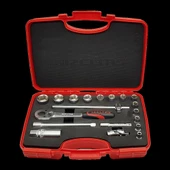 İzeltaş 1110 00 6019 3/8'' Altı Köşe Lokma Anahtar Takımı 19 Parça - 1