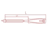 İzeltaş 5010230024 24 mm Iskarpela (Düz) - 2