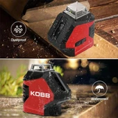 KOBB KBL88G 25M Profesyonel Yatay 360° ve Dikey Otomatik Hizalamalı Nokta Şakül ve Yeşil Çapraz Çizgi Lazer Distomat - 9