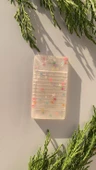Tırtıklı Yıldız Glitterli Dikdörtgen Şekil Kitap Defter Ayracı Epoksi El Yapımı Hediyelik - 5