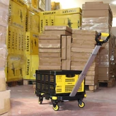 STANLEY PC532B 137kg 62x45cm Dört Tekerli Çekme Kollu Yük ve Paket Taşıma Arabası + FT505 Çok Amaçlı Taşıma Sepeti - 7