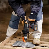 WORX WX381 20Volt 4.0Ah. 2J Li-ion Tek Akülü Profesyonel SDS-Plus Pnömatik Kırıcı/Delici + 3 Parça Delme Ucu - 6