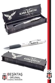 Beşiktaş Orijinal Lisanslı Metal Gövde Versatil Uçlu Kalem 0.7 Hediyelik Ahşap Kutulu - 1